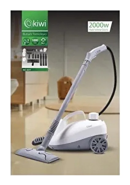 KSC-4217 Çok Fonksiyonlu Buharlı Temizleyici - 12 Parça Aksesuarlı Buharlı Temizlik Makinesi