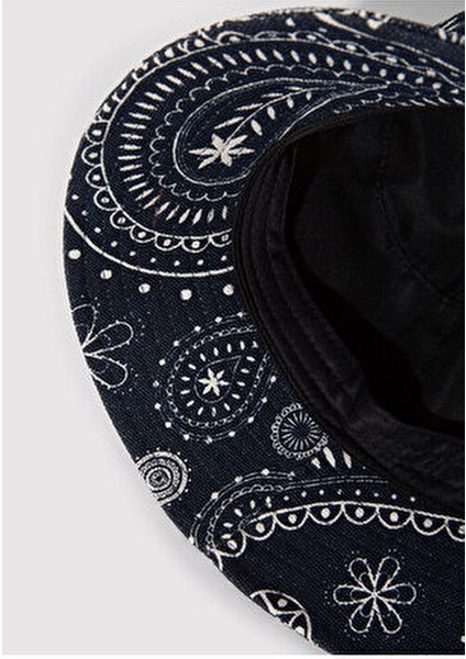 Baskılı Lacivert Bucket Şapka 1912974-70491 fırsatları