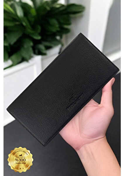 Petra Hakiki Siyah Telefon Bölmeli Mıknatıslı El Tutmalı Cüzdan fiyatları