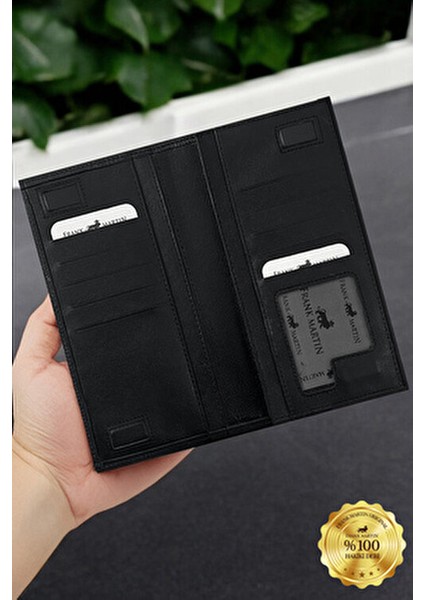 Petra Hakiki Siyah Telefon Bölmeli Mıknatıslı El Tutmalı Cüzdan modelleri