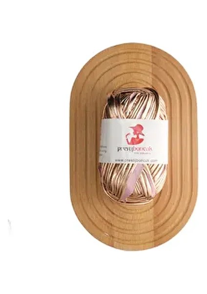 Premium Deri Görünümlü Metalik Penye Ip Çanta ve Hobi Örgü Ipi Çift Taraflı Rose Renk