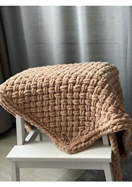 Nal El Yapımı Kahverengi Alize Bebek Battaniyesi Polyester Kumaşla Rahat Kullanım fiyatları