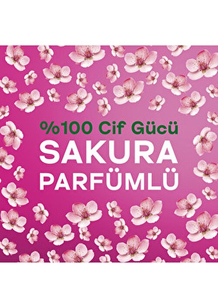 Ultra Sprey Sakura Parfümlü 1025 ml X1 + Cif Krem Sakura Parfümlü 750 ml X1 + Cif Gpc Sakura X1