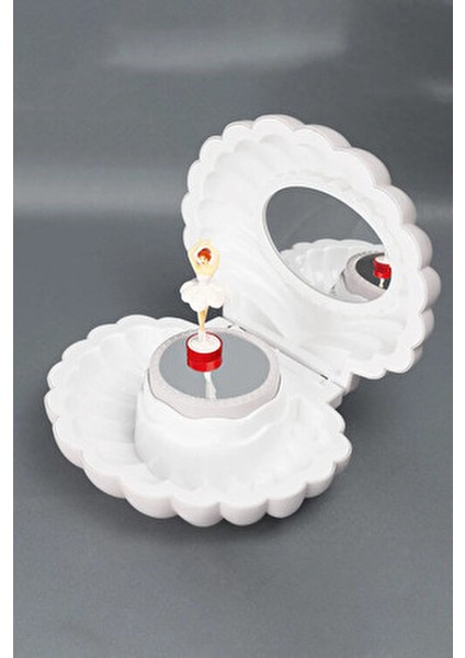 Kediye Hareketli Balerinli Istiridye Takı ve Müzik Kutusu modelleri