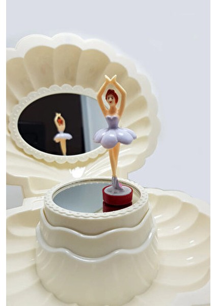 Kediye Hareketli Balerinli Istiridye Takı ve Müzik Kutusu fırsatları