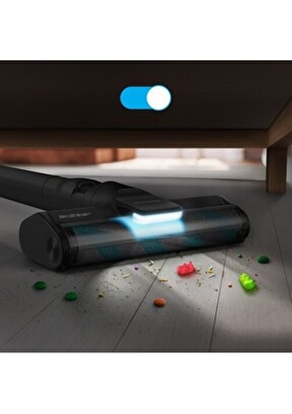 Vaccum Drmz Jet 85 Şarjlı Dikey Süpürge, 210W Emiş Gücü, Dijital Invertör Motor,0.8 Litre,led Işıklı