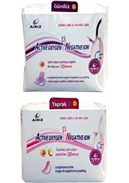 Tiens Airiz Hijyenik Günlük Ped (1ADET Normal 1 Adet Günlük)