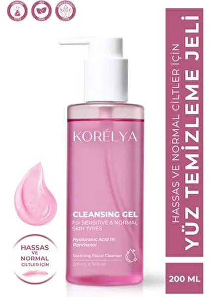 Kuru, Karma, Normal Ciltler Için Temizleme Jeli 200 ml