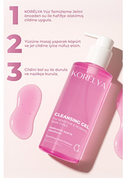 Kuru, Karma, Normal Ciltler Için Temizleme Jeli 200 ml fırsatları