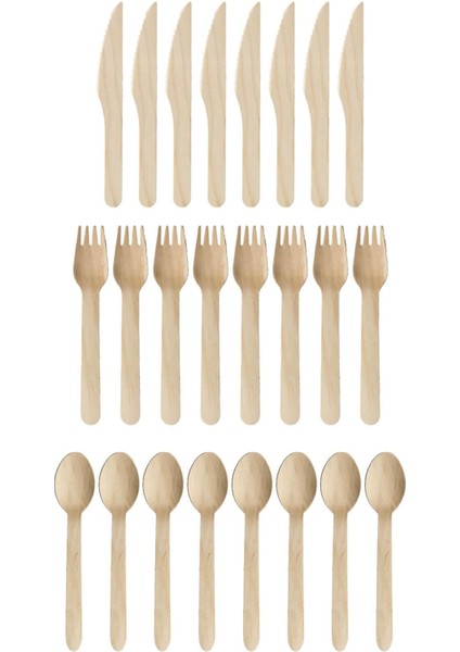 Ekolojik 26 Cm. 3 Bölmeli 96 Kişilik Parti Piknik Sofra Sunum Seti -Tabak Bardak Çatal Kaşık Takımı fırsatları