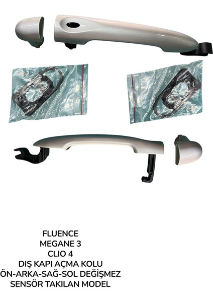 Fluence-Megane 3- Clıo 4 Kapı Dış Açma Kolu Grı 806B09141R