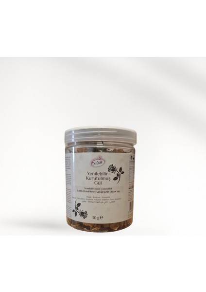 Dr.gusto Yenilebilir Kurutulmuş Gül 30 gr Kırmızı