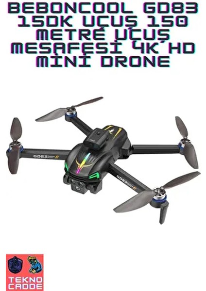 GD83 15DK Uçuş 150M Mesafe 4K Hd Rgb Katlanır Drone