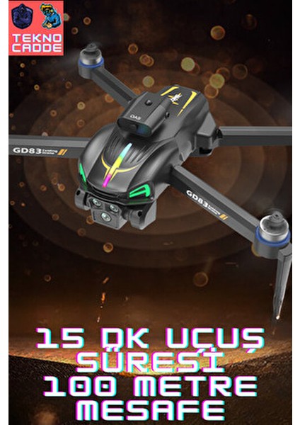 GD83 15DK Uçuş 150M Mesafe 4K Hd Rgb Katlanır Drone indirimleri