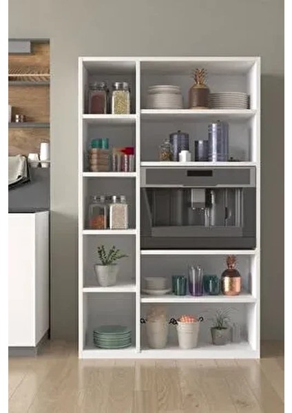 AE-3030 Duygu 5 Kapaklı Beyaz Çok Amaçlı Mutfak, Banyo,kiler,balkon Dolabı modelleri