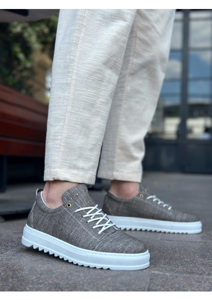 Ba0152 Yüksek Taban Kahve Kırçıllı Erkek Ayakkabı modelleri