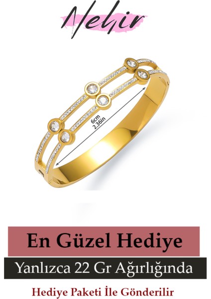 Fransız Serisi Altın Kaplama Modern Kararmaz Kadın 316L Çelik Lüks Hediye Bilezik fiyatları