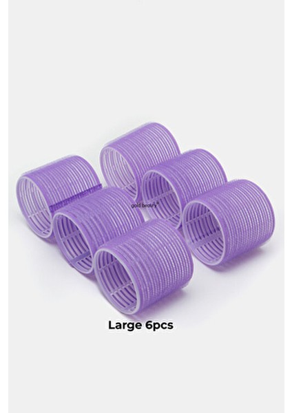 6lı Büyük Boy Bigudi Cırtlı - Yapışkanlı Saç Bigudisi fiyatları