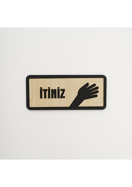 Itiniz/çekiniz Mdf Kapı Ikaz Yazısı|arkası Yapışkanlı| 15*6,5 CM|YÖN1001 fiyatları