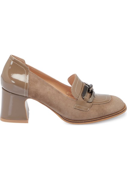 Vizon Hakiki Süet Deri Kadın Topuklu Ayakkabı - K24S1AY67516-A02 modelleri