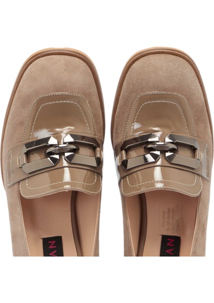 Vizon Hakiki Süet Deri Kadın Topuklu Ayakkabı - K24S1AY67516-A02 indirimleri