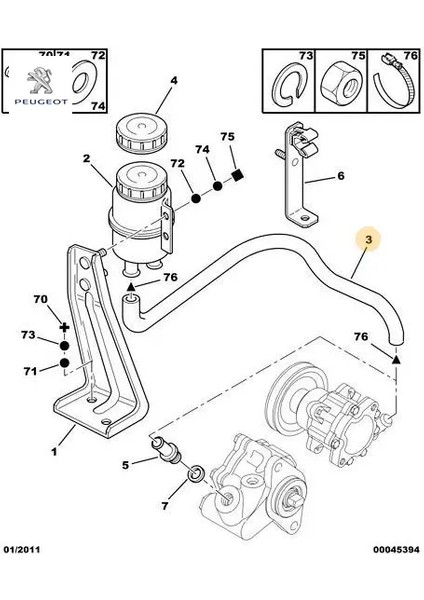 Direksiyon Yağ Borusu Boxer 2.8hdi Peugeot 4012.F5