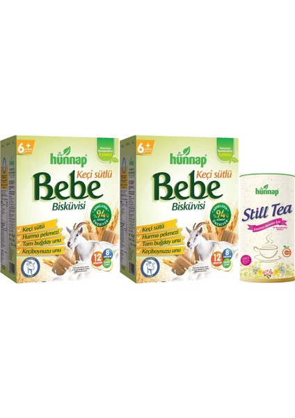 Bebe Bisküvisi 400GR + Still Tea Emziren Anneler Için Süt Arttırıcı Içecek 200GR (3 Lü Set)