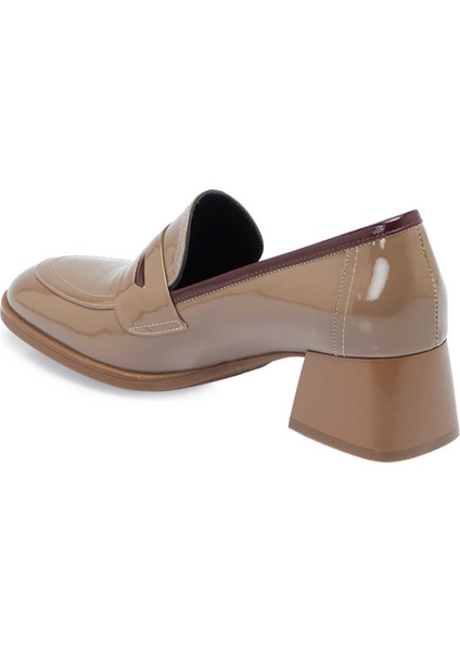 Vizon Hakiki Rugan Deri Kadın Topuklu Ayakkabı - K24S1AY67517-A81 fiyatları