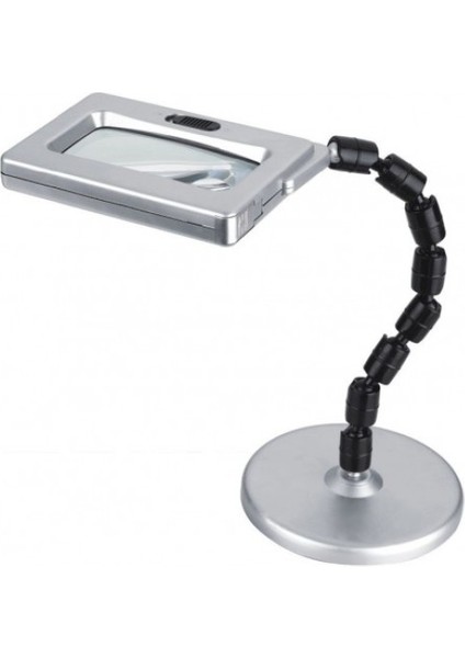 -Masaüstü Akrobat 2.5X100X50.80X20 Mercekli Işıklı Büyüteç