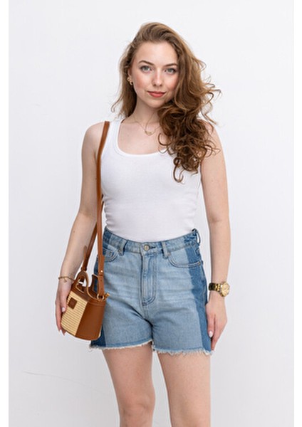 Kadın Küçük Boy Taba Hasır Detaylı Omuz & Kol Çantası Uzun Askılı Şık ve Ergonomik modelleri