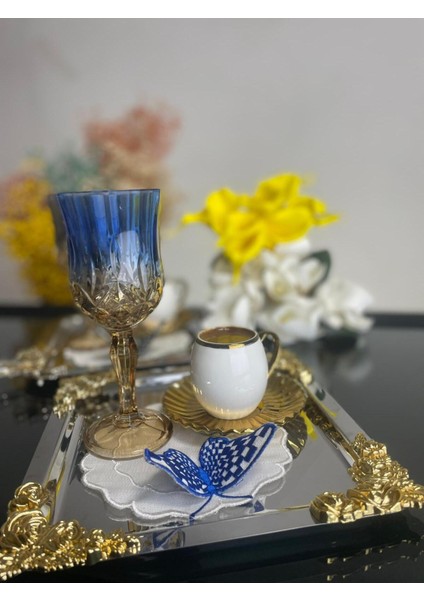 6'lı Leke Tutmaz Keten Sunum Peçetesi Seti – Çay, Kahve ve Kokteyl Servisleri İçin Şık Tasarım