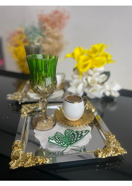 6'lı Leke Tutmaz Keten Sunum Peçetesi Seti – Çay, Kahve ve Kokteyl Servisleri İçin Şık Tasarım