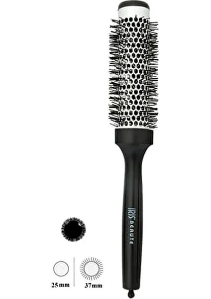 25 mm Ince Fön Fırçası Small Metal Tüplü Yapısı ile Saç Bakımında Etkili Performans