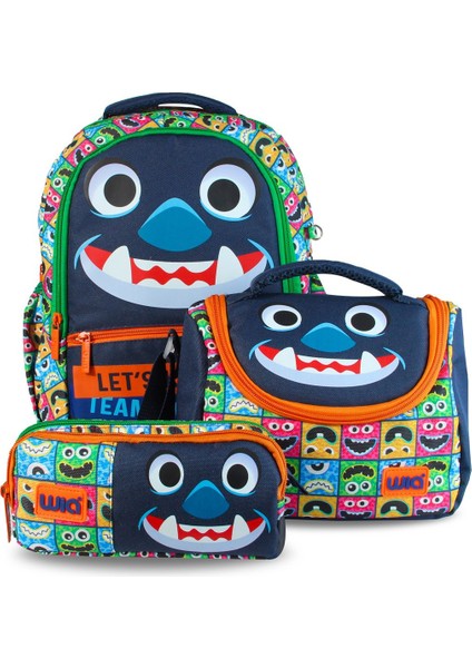 Monste Erkek Çocuk Çanta Seti