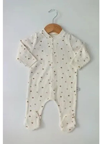 Kahve Ayıcık ve Mikili %pamuk 2 Li Patikli Tulum fırsatları