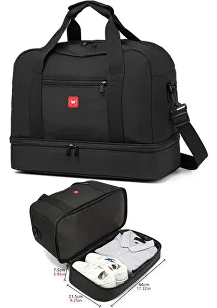 Su Geçirmez Hostes Valiz Seyahat Tatil Spor Hastane Çok Gözlü El ve Omuz Çantası