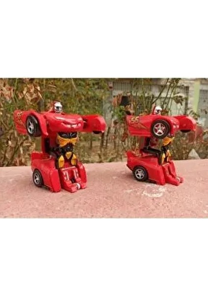 Tek Tuşla Robota Dönüşen Cars Şimşek Mcqueen Çek Bırak Araba fiyatları