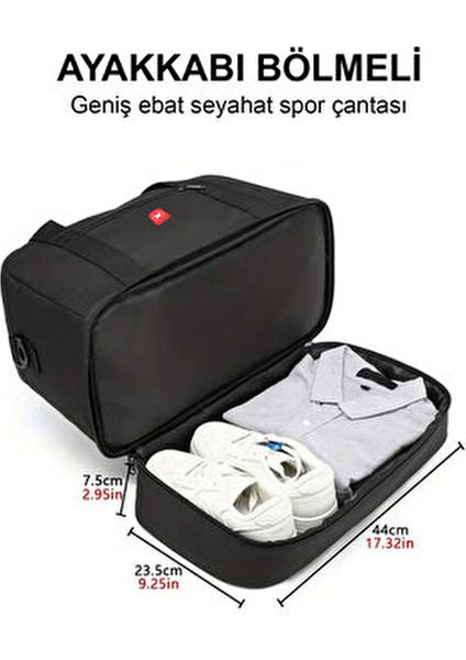 Su Geçirmez Hostes Valiz Seyahat Tatil Spor Hastane Çok Gözlü El ve Omuz Çantası