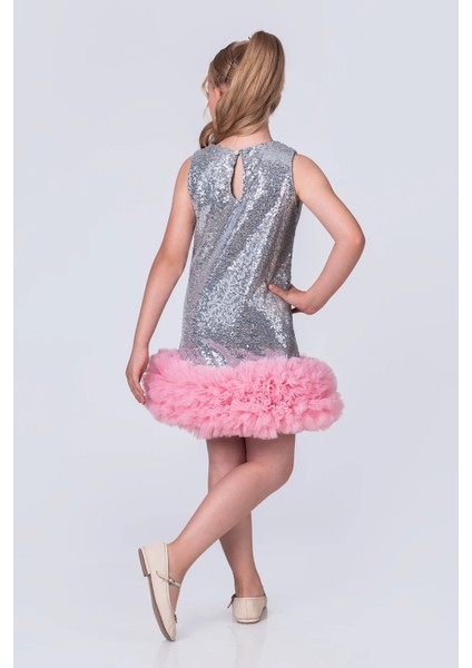 Pullu ve Tüllü Şık Kız Çocuk Elbise modelleri