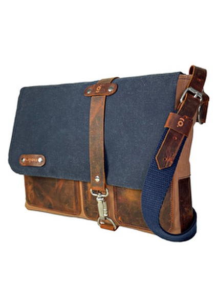 Halwara Mumlu Kanvas & Hakiki Deri Postacı Çantası (Messenger Bag) 22X31 cm / 13 Inç fiyatları