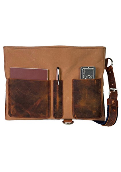 Halwara Mumlu Kanvas & Hakiki Deri Postacı Çantası (Messenger Bag) 22X31 cm / 13 Inç indirimleri