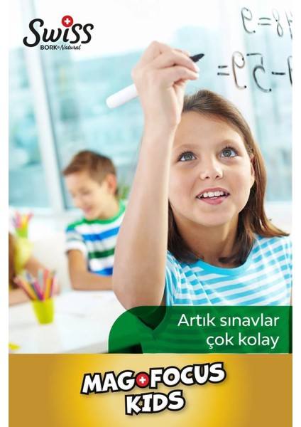 Mag Focus Kids 150 ml - Türkiye'de Üretilen, Çocuklar İçin Magnezyum ve Fosfatidilserin İçeren Vitamin B6 Takviyesi fırsatları