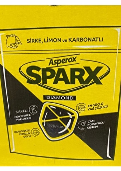 Sparx Bulaşık Tableti 72'li En Güçlü Yağ Çözücü Etkisiyle Cam Koruyucu Sistem fırsatları