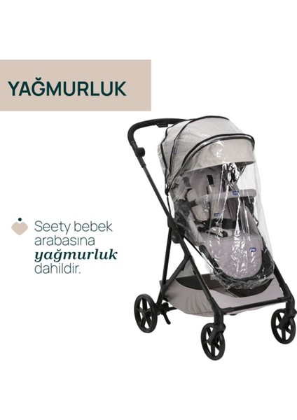 Seety Çift Yönlü Bebek Arabası - Florence Beige
