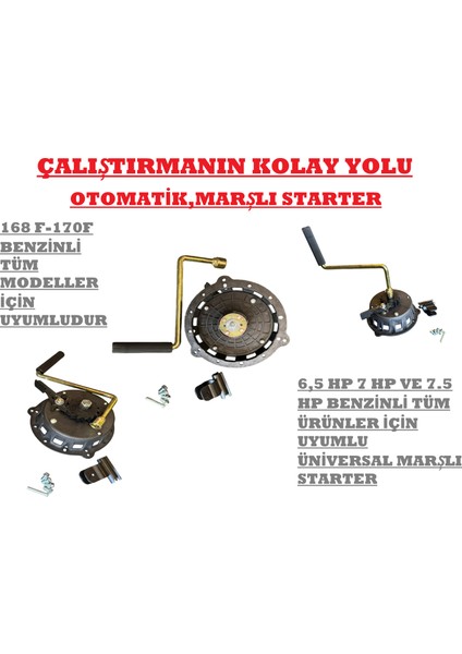 Dalaz, Ayka Rz 200 M Çapa Makinesi Honda Uyumlu Marşlı Starter Kurmalı fiyatları