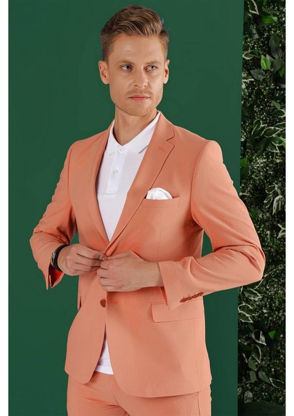 C 647 Slim Fit Mercan Spor Ceket fiyatları