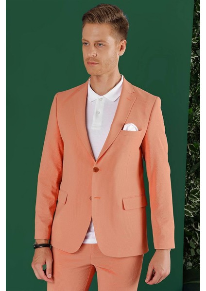 C 647 Slim Fit Mercan Spor Ceket modelleri