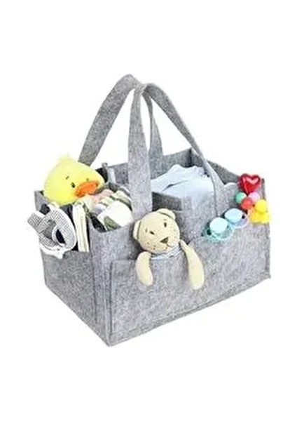 Keçe Anne Bebek Bakım Çantası Kalın Keçe