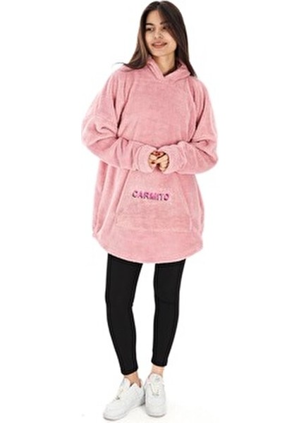 Wellsoft Tek Kişilik Kapşonlu Giyilebilir Tv Battaniyesi Oversize modelleri