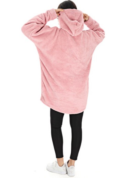 Wellsoft Tek Kişilik Kapşonlu Giyilebilir Tv Battaniyesi Oversize fırsatları